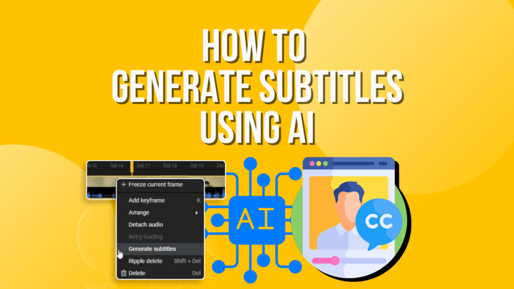 How to generate subtitle using Ai